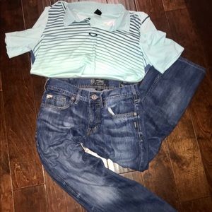 Men’s Silver Jeans - Zac. W32/L30 Bootcut (Hemmed)